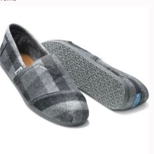 Toms Gray Ash Flannel Classics